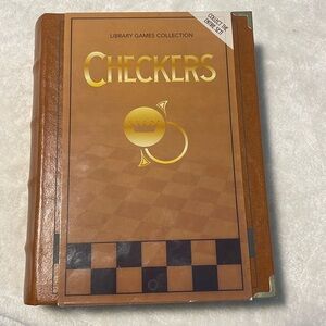 🔴 NWT Library Games Collection Checkers Board Game